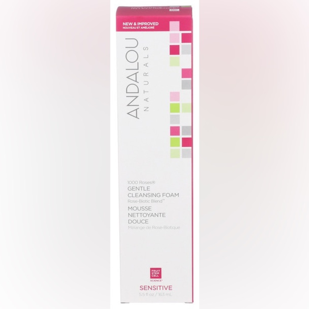 NIB Andalou Naturals Cleansing Foam Gentle - 5.500 Fluid Ounces